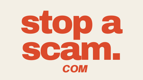 Stop A Scam.